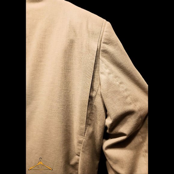 Vintage Orvis Sport Coat - 48R, Linen/Cotton Blend, Beige, EUC - Picture 8 of 14